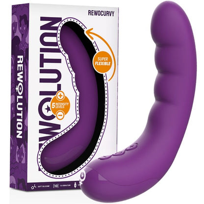 Comprar REWOLUTION REWOCURVY Vibrador Flexible Recargable – Silicona Hipoalergénica Para Placer Intimo Seguro-Noxtic