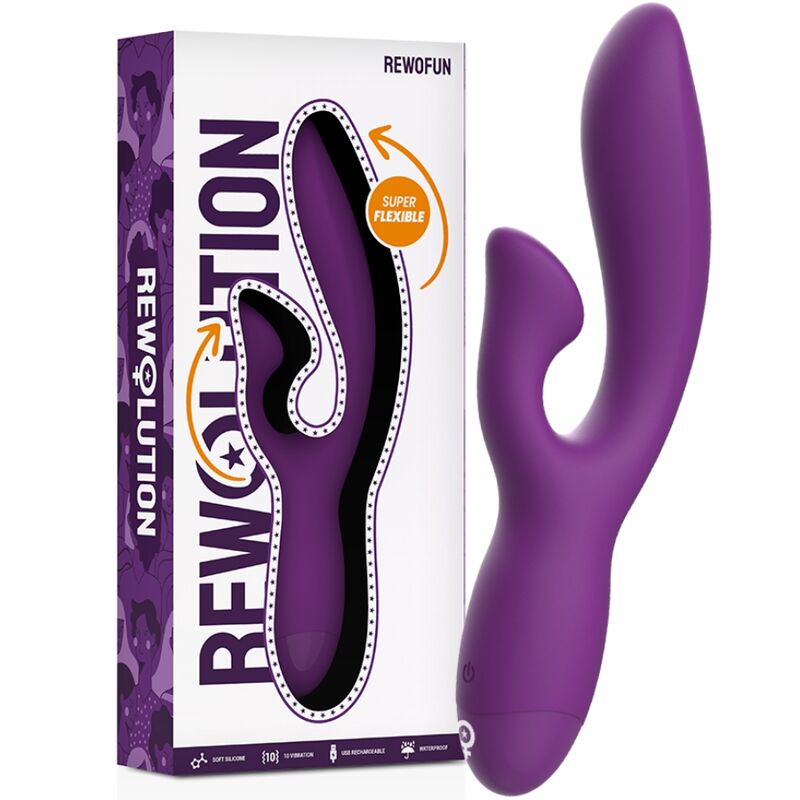 Comprar REWOLUTION Rewofun Vibrador Flexible Con Rabbit – Vibración Fuerte Para Sensaciones Profundas-Noxtic