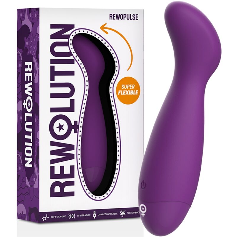 Comprar REWOLUTION RewoPulse Vibrador Flexible – Potente Estimulador De Silicona Para Comodidad Personalizada-Noxtic