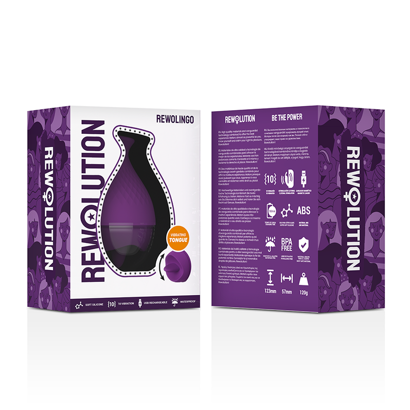 Comprar REWOLUTION REWOLINGO Vibrador Con Lengua – Vibrador Potente Con Estimulación Dinámica-Noxtic