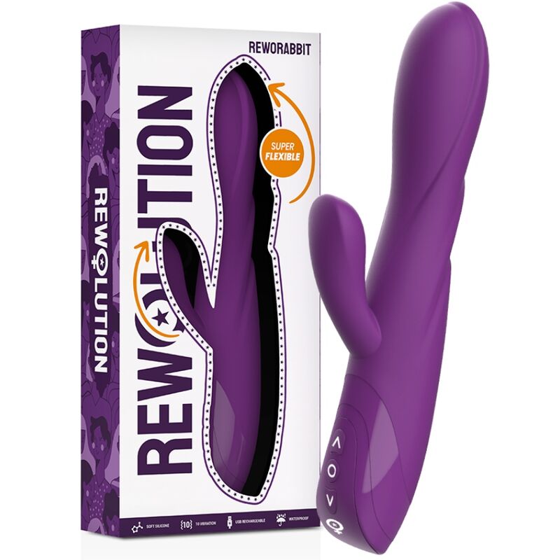 Comprar REWOLUTION Reworabbit Vibrador Flexible Con Rabbit – Vibración Doble Acción Para Placer Profundo-Noxtic