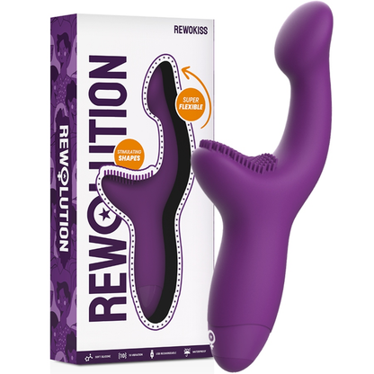 Comprar REWOLUTION Rewokiss Vibrador Estimulador A – Doble Acción Con Vibración Potente Para Sensaciones Profundas-Noxtic