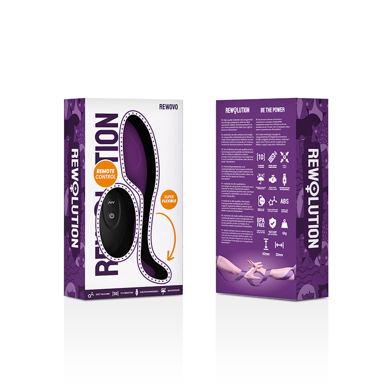 Comprar REWOLUTION Huevo Vibrador Control Remoto – Diseño Ergonómico Con Potente Motor Para Placer Personal-Noxtic
