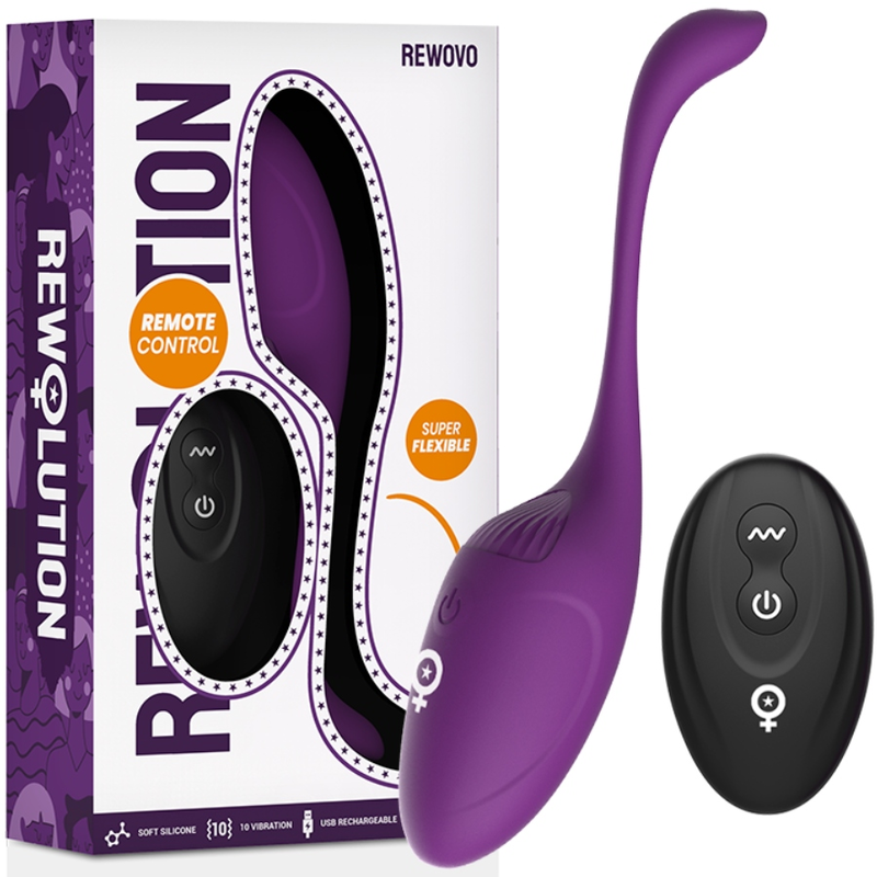 Comprar REWOLUTION Huevo Vibrador Control Remoto – Diseño Ergonómico Con Potente Motor Para Placer Personal-Noxtic