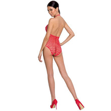 Comprar PASSION Woman BS087 Bodystocking Rojo Talla Única – Diseño Sexy Con Encajes Y Transparencias Para Comodidad Elegante-Noxtic