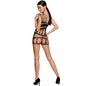 Comprar PASSION Woman BS089 Bodystocking Negro Talla Única – Diseño Elegante Para Realzar Tu Silueta-Noxtic
