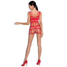 PASSION Woman BS089 Bodystocking Rojo Talla Única – Diseño Elegante Para Comodidad Sensual
