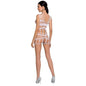 Comprar PASSION Woman BS089 Bodystocking Blanco Talla Única – Diseño Irresistible Para Sensación De Confianza-Noxtic