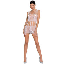 Comprar PASSION Woman BS090 Bodystocking Blanco Talla Única – Lencería Seductora Con Diseño Transparente-Noxtic