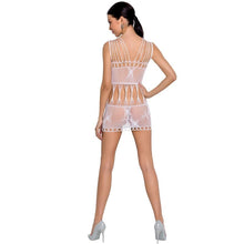 Comprar PASSION Woman BS090 Bodystocking Blanco Talla Única – Lencería Seductora Con Diseño Transparente-Noxtic