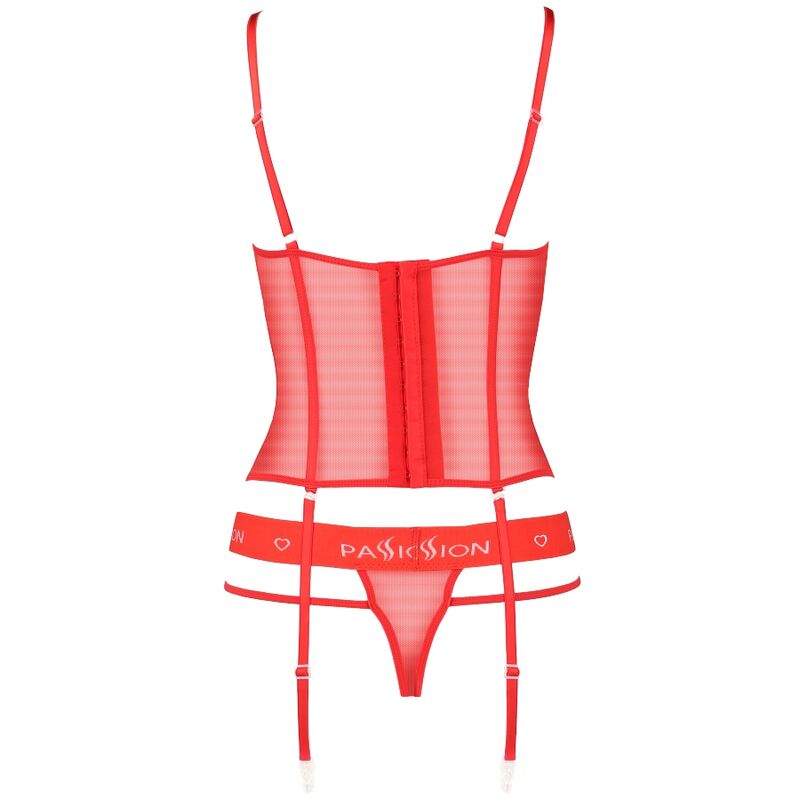 PASSION Kyouka Corset Rojo L XL – Corset Que Realza Tu Figura Con Estilo Elegante