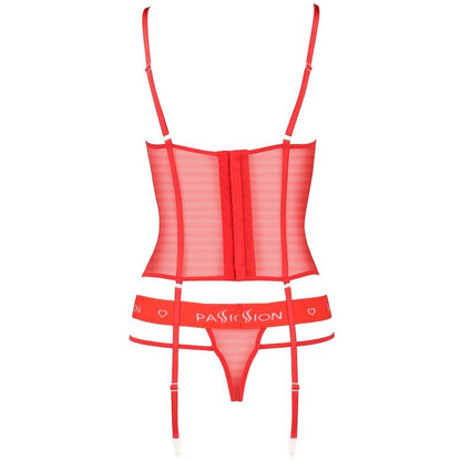 PASSION Kyouka Corset Rojo L XL – Corset Que Realza Tu Figura Con Estilo Elegante