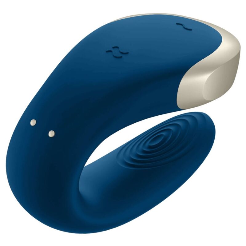 SATISFYER - DOUBLE LOVE APP COUPLES VIBRATOR LUXURY BLUE