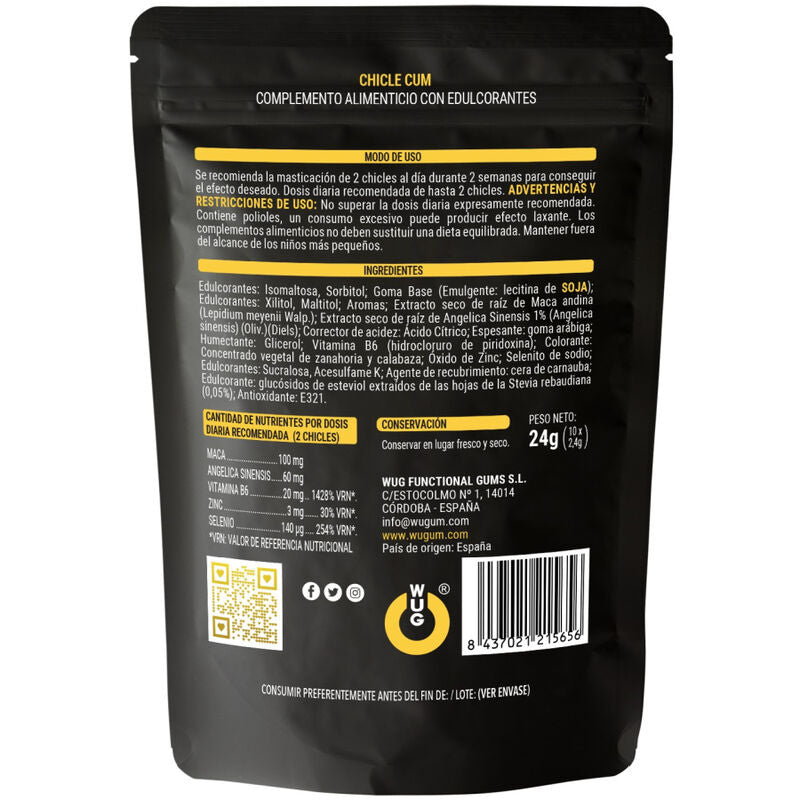 Comprar WUG Sex Sense Chicle Aumentador – Sabor A Plátano Para Placer Intenso-Noxtic