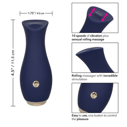 Massaggiatore CALEXOTICS Chic Tulip Blu – Design ergonomico per una stimolazione sensoriale unica