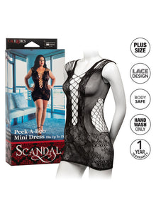 Comprar CALEXOTICS Peek-A-Boo Mini Vestido Plus Size – Ropa Seductora Con Diseño Juguetón Para Mayor Confianza-Noxtic