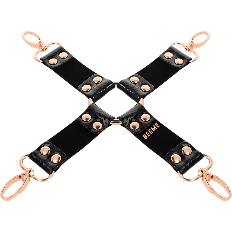 Comprar BEGME Black Edition Hog Tie Cuero Vegano – Juguete Erótico Con Diseño Elegante Para Experiencias Únicas-Noxtic
