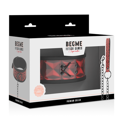 Comprar BEGME Collar Red Edition – Cuero Vegano Con Forro De Neopreno Para Comodidad Y Estilo-Noxtic