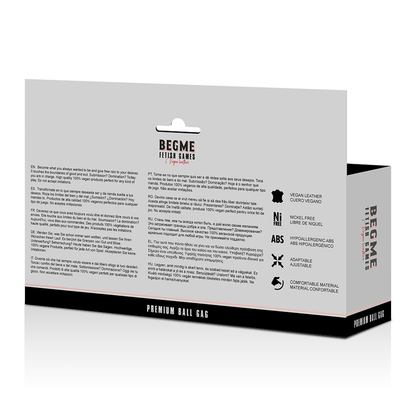 BEGME - RED EDITION VEGAN LEATHER GAG