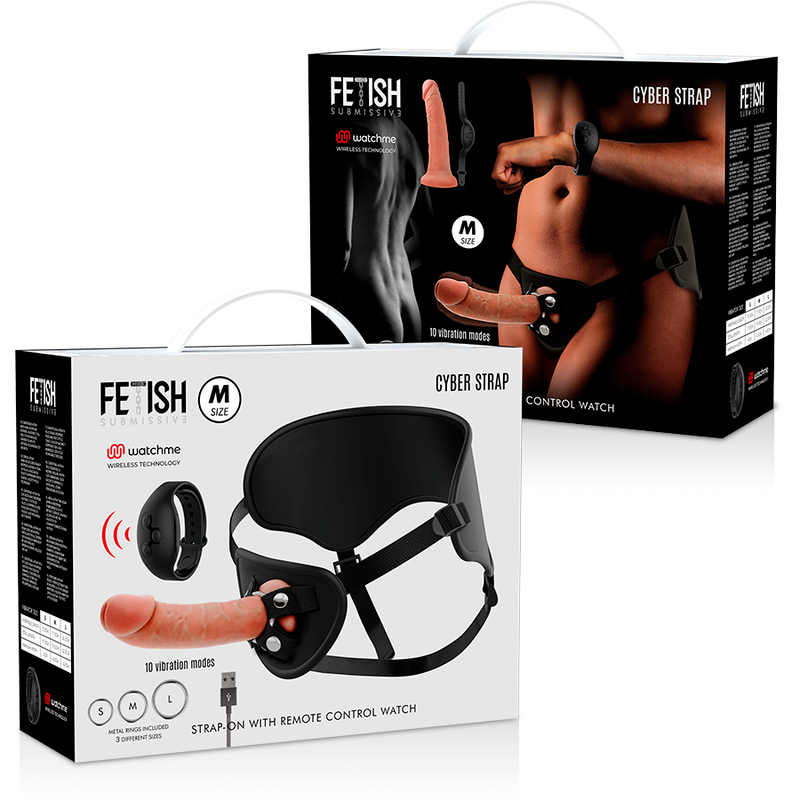 Fetish Cyber Strap – Arnés Con Dildo Control Remoto Para Experiencia Personalizable