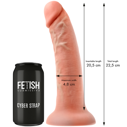 FETISH SUBMISSIVE CYBER STRAP - HARNESS WITH DILDO REMOTE CONTROL WATCHME TECHNOLOGY L