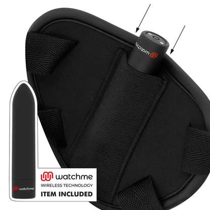 FETISH SUBMISSIVE CYBER STRAP - HARNESS WITH DILDO AND BULLET REMOTE CONTROL WATCHME TECHNOLOGY M