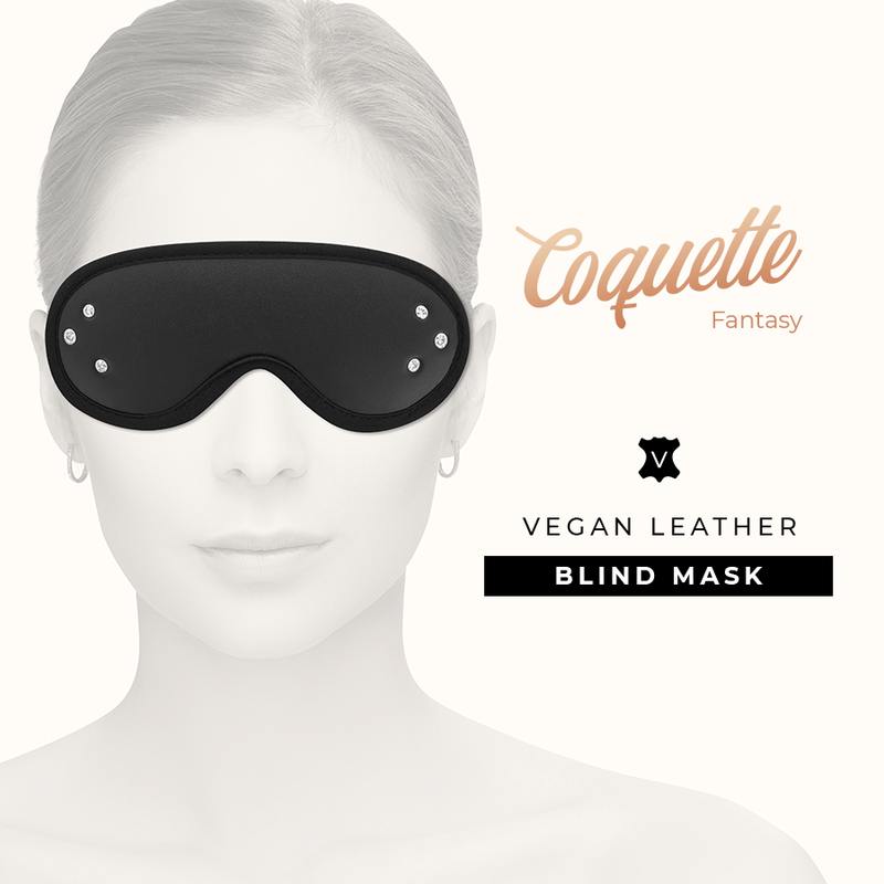 COQUETTE Chic Desire – Maschera per gli occhi in pelle vegana con fodera in neoprene per stile e comfort