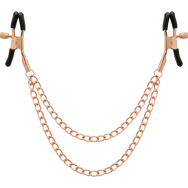 COQUETTE Chic Desire – Pinzas Metálicas Para Estimulación Sensorial Con Cadena