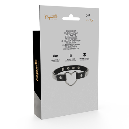 Coquette Chic Desire Choker – Collana in pelle vegana dal design elegante e sofisticato