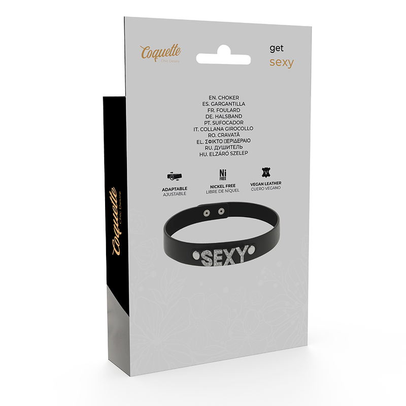 Comprar Coquette Chic Desire Collar De Cuero Vegano – Ajustable Para Estilo Elegante y Moderno-Noxtic