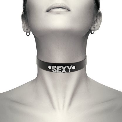 Comprar Coquette Chic Desire Collar De Cuero Vegano – Ajustable Para Estilo Elegante y Moderno-Noxtic