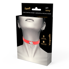 Comprar Coquette Chic Desire Collar Cuero Vegano Rojo – Accesorio Ajustable Para Estilo Elegante-Noxtic