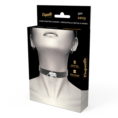 Comprar Coquette Chic Desire Choker – Collar De Cuero Vegano Ajustable Para Estilo Moderno-Noxtic