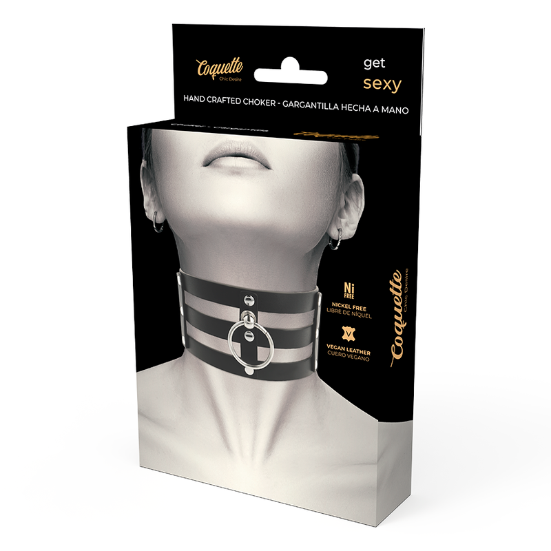 Choker Coquette Chic Desire – Collana regolabile in pelle vegana per uno stile moderno