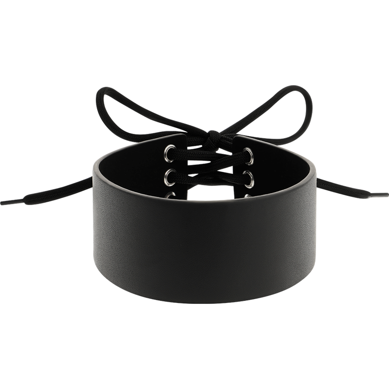 Choker Coquette Chic Desire Nero – Collana regolabile in pelle vegana per uno stile moderno