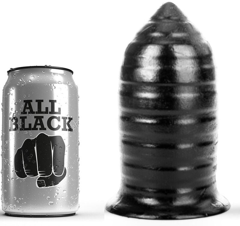 Comprar All Black Anal Plug 16 Cm – Diseño Acanalado Para Placer Intenso-Noxtic