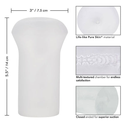 Comprar CALEXOTICS Masturbador Boundless Stroker Transparente – Material Realista Para Una Experiencia Sensacional-Noxtic