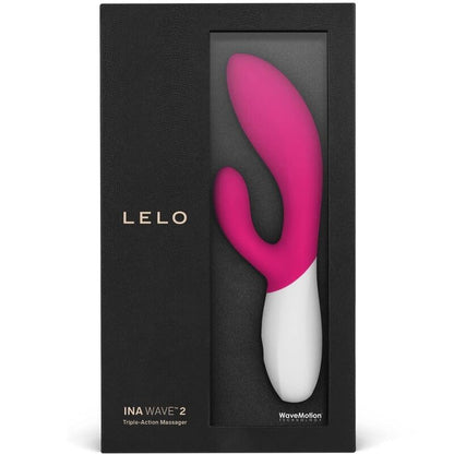 LELO Ina Wave 2 Fucsia – Vibrador Recargable Con Tecnología WaveMotion Innovadora