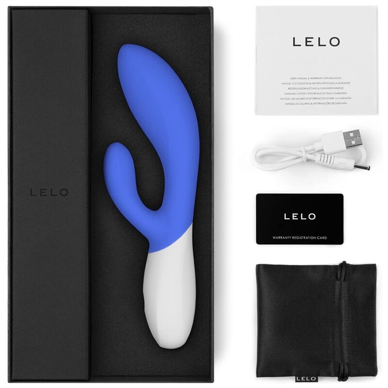 LELO INA Wave 2 Blue – Vibratore ricaricabile con movimento speciale per un'esperienza unica