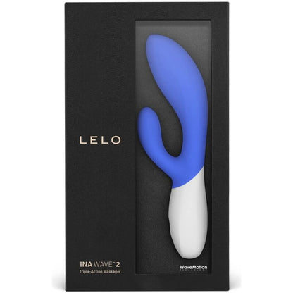 LELO INA Wave 2 Blue – Vibratore ricaricabile con movimento speciale per un'esperienza unica