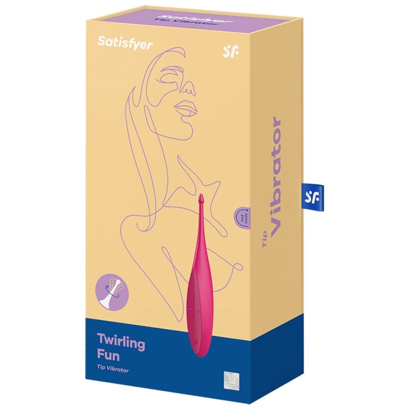 Satisfyer Twirling Fun Rosa – Stimolatore ricaricabile con vibrazione circolante per un piacere intenso