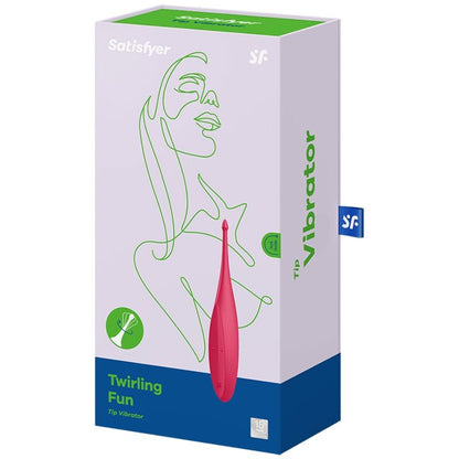Satisfyer Twirling Fun Rosso – Stimolatore a vibrazione circolare per un piacere preciso