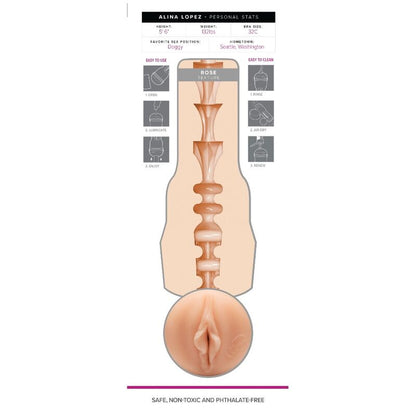 Fleshlight Girls Alina Lopez Rosa – Giocattolo erotico realistico per il piacere personale