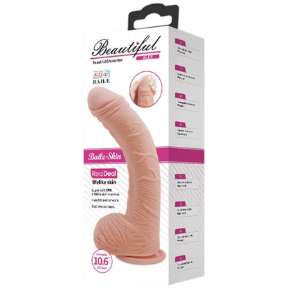 Comprar BAILE Alex Dildo Piel Realista 27 Cm – Diseño Ergonómico Para Experiencia Placentera-Noxtic