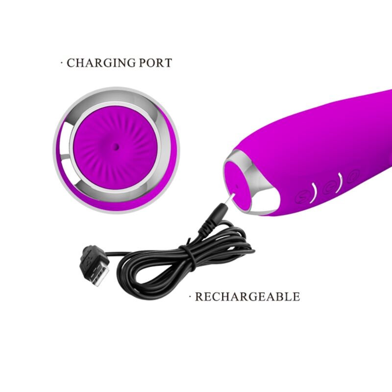 Comprar Pretty Love Molly Vibrador Recargable – Diseño Elegante Con Rotación Para Placer Personalizado-Noxtic