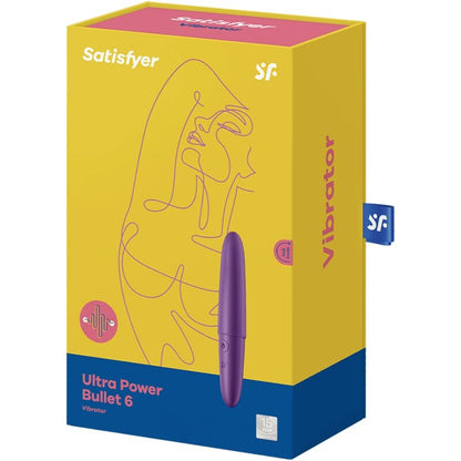 Satisfyer Ultra Power Bullet 6 Viola – Mini vibratore discreto con design ergonomico