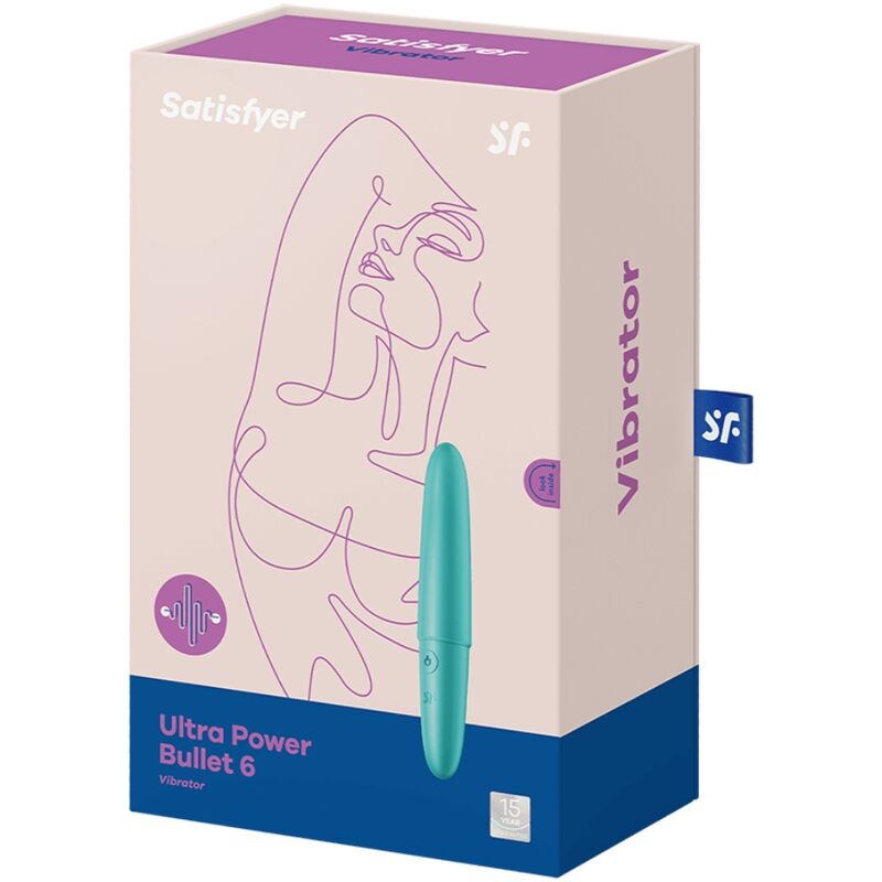 Comprar Satisfyer Ultra Power Bullet 6 Turquesa – Vibrador Recargable Con Diseño Compacto y Funcional-Noxtic