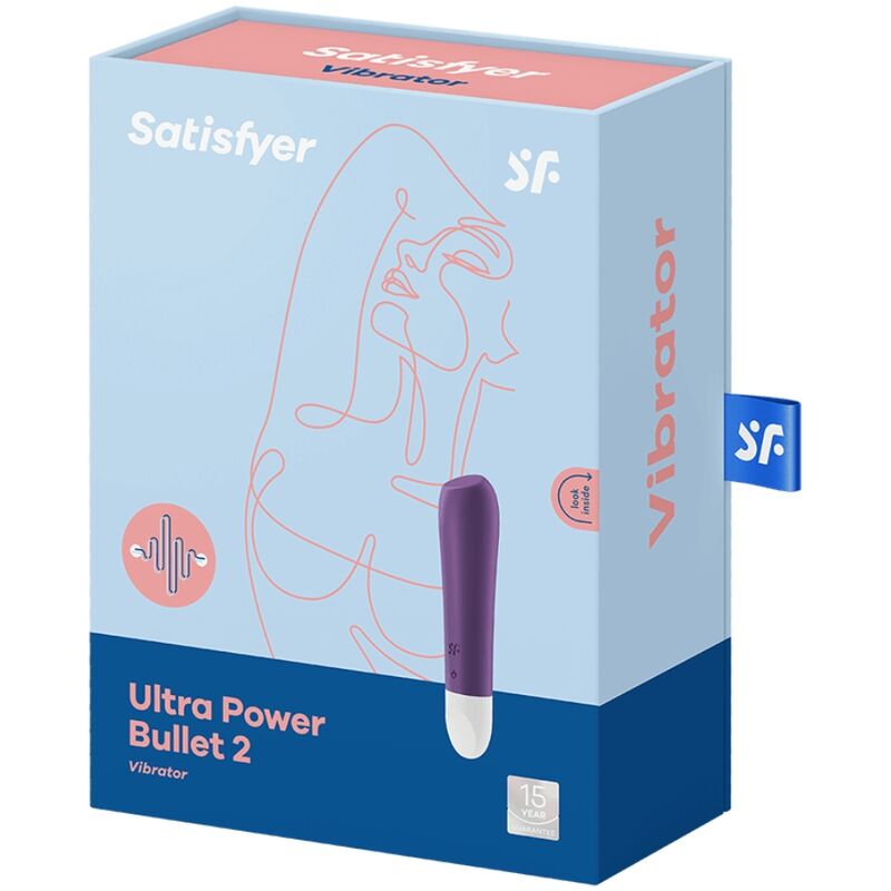Satisfyer Ultra Power Bullet 2 Viola – Proiettile vibrante con superficie in silicone morbido