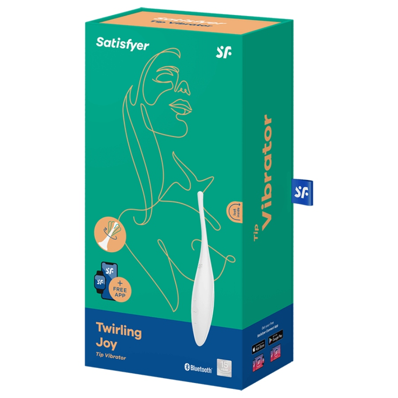 Satisfyer Twirling Joy Bianco – Stimolatore ergonomico ricaricabile per un piacere profondo