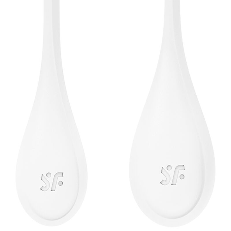 SATISFYER Yoni Power 1 Kit De Entrenamiento Blanco – Fortalece Los Músculos Del Suelo Pélvico Con Diseño Moderno